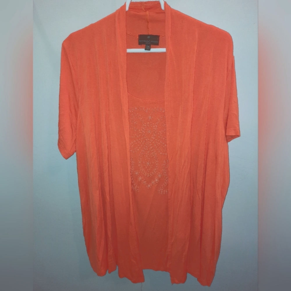 Fenn Wright Manson 3x orange, 2 in 1 top, short sleeve excellent used condition